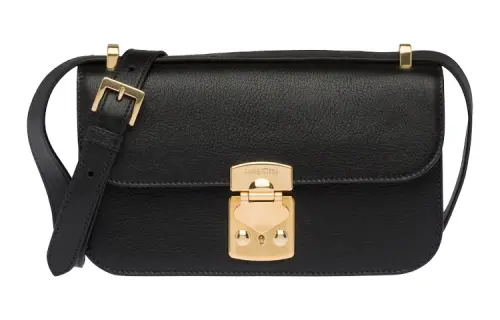 MIU MIU Soft Sheepskin Small Square Bag Shoulder Bag Women's Black