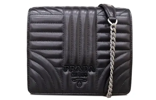 PRADA Sheepskin Shoulder Bag, Crossbody Bag Regular Women's Black