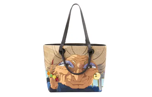LOEWE Cow Leather One Shoulder Handbag Unisex Multicolor