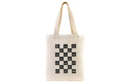 Vans Canvas Tote Bag, Shopping Bag, Handbag, Canvas Bag Regular Unisex Ecru