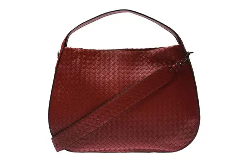 Bottega Veneta Sheepskin One Shoulder Handbag Women's Red