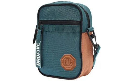 Li Ning Badfive Polyester One Shoulder Crossbody Sports Bag Unisex Blue Green