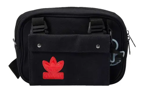 Adidas Originals Cotton Small Square Bag Camera Bag, Shoulder Bag, Crossbody Bag Regular Unisex Black