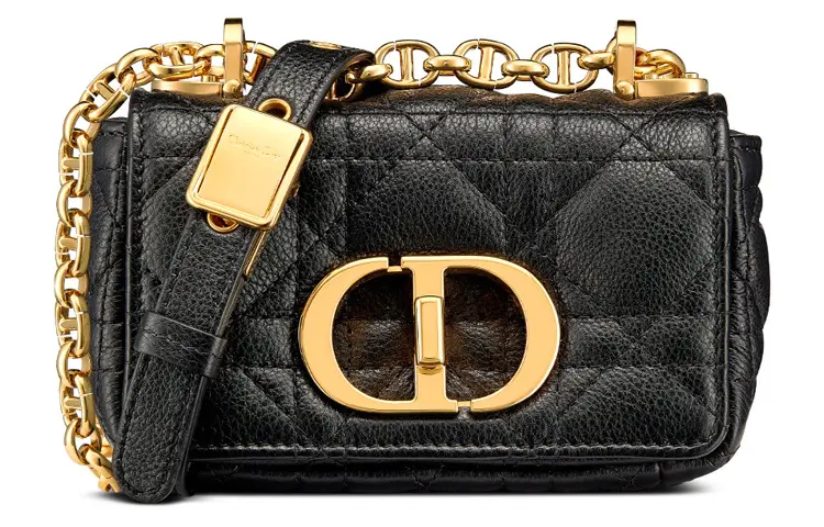 DIOR Cow Leather Crossbody Bag, Shoulder Bag Women's Black