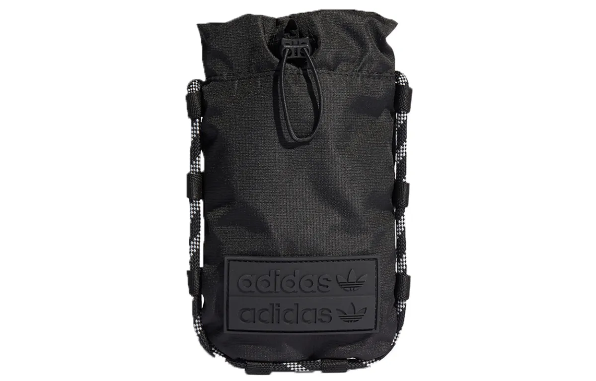 Adidas Originals Recycled Material Sports Bag, Coin Purse, Card Holder, Shoulder Bag Unisex Black