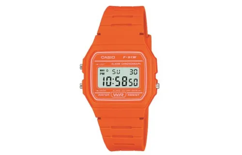 CASIO Women's YOUTH Orange Watch F-91WC-4A2EF