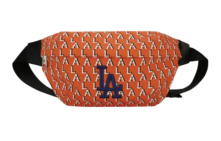 MLB Polyester One Shoulder Crossbody Fanny Pack Regular Unisex Orange