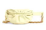 Bottega Veneta Cow Leather Fanny Pack Women's Ice Cream