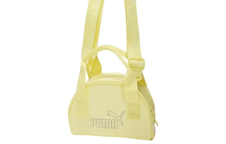 PUMA Artificial Leather Fabric Handbags, Shoulder Bag, Crossbody Bag Regular Women's Yellow