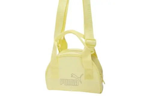 PUMA Artificial Leather Fabric Handbags, Shoulder Bag, Crossbody Bag Regular Women's Yellow