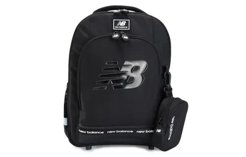 New Balance Large Capacity Artificial Leather Backpack Regular Men's Black