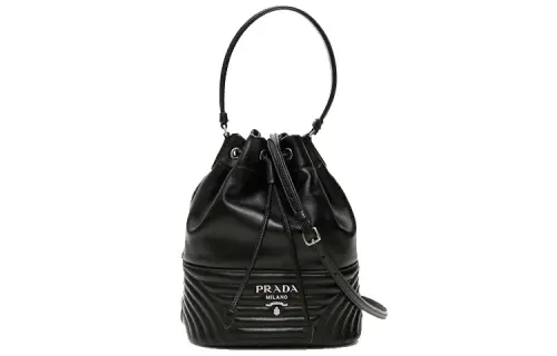 PRADA Leather Handbag Women's Black