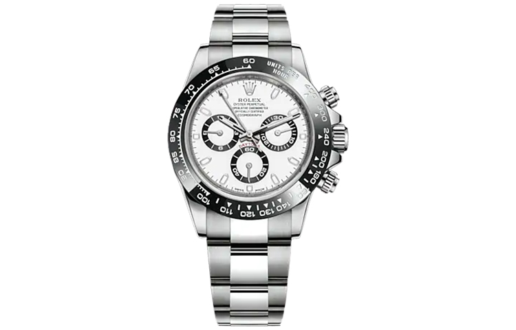 ROLEX Rolex Cosmograph Daytona серии Panda/ белый Сталь автоматическая Хронограф с механическим механизмом 100 водонепроницаемый мужской стиль Ruiw Watch 40 мм белый Циферблат из стали Oystersteel