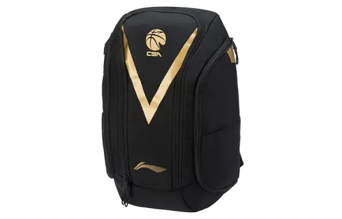 Li Ning Fabric Backpack Men's Pure Black