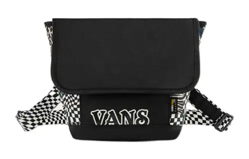 Vans Polyester Shoulder Bag, Crossbody Bag Regular Unisex Black