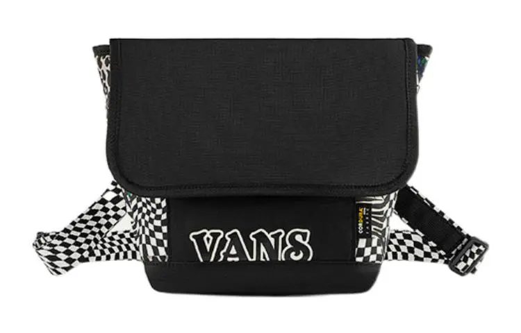 Vans Polyester Shoulder Bag, Crossbody Bag Regular Unisex Black