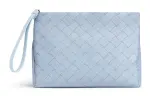 Bottega Veneta Nylon Clutch Men's Bubble Blue