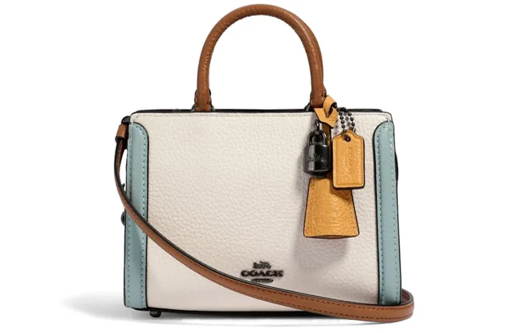 COACH Zoe Leather Handbag, Shoulder Bag, Crossbody Bag Mini Women's