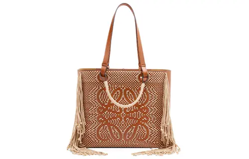 LOEWE Calfskin Tote Bag, Shopping Bag, Handbag, Shoulder Bag Women's Brown