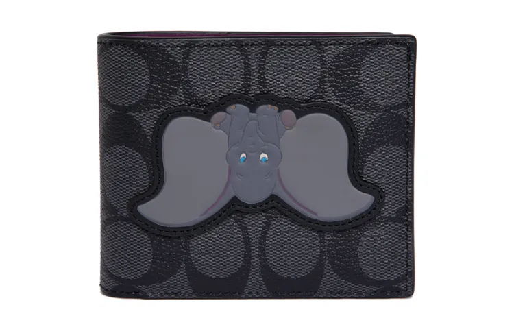 COACH Disney, Collaboration 3 IN 1 Wallet PVC 3 in 1 Wallet Regular Men's Black