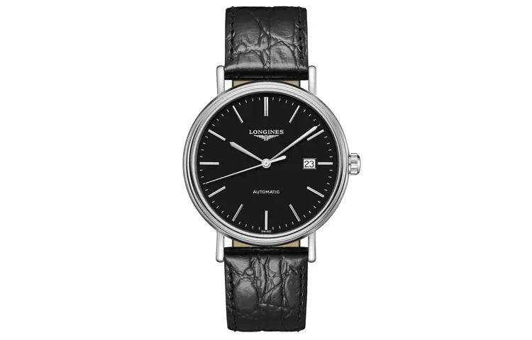 LONGINES Fashion Collection Automatic Mechanical Movement 30m Waterproof Men's Watch 40mm Black Dial
