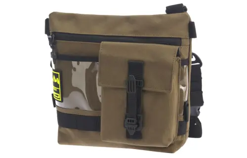 Li Ning Fashion Week Collection Polyamide With Polyester Crossbody Bags Unisex Army Green