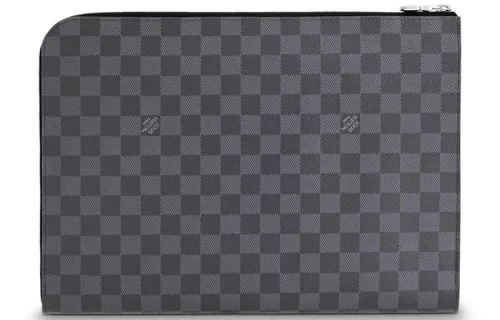 LOUIS VUITTON Pochette Jour Damier Graphite Gm Black