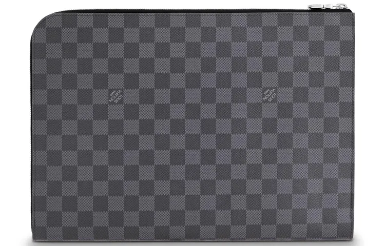 LOUIS VUITTON Pochette Jour Damier Graphite Gm Black