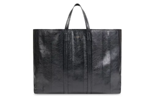 Balenciaga Luggage Collection Lambskin Tote Bag, Shopping Bag, Crossbody Bag Large Unisex Black