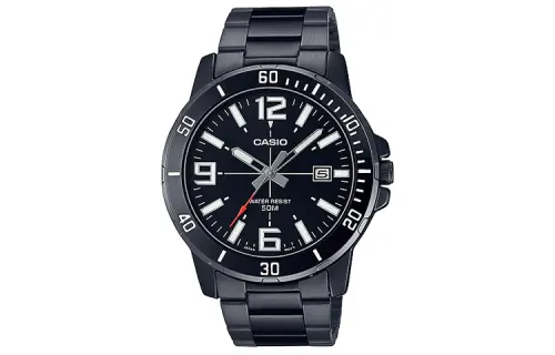 CASIO Men Standard Series Black Watch MTP-VD01B-1BV