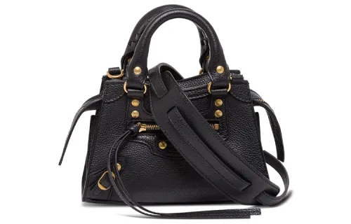 Balenciaga Fashion Leather Handbag Women's Black