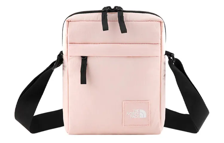 THE NORTH FACE 6L Small Square Bag, Shoulder Bag, Crossbody Bag, Outdoor Bag Nylon Cherry Blossom Pink Women's
