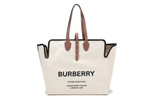 Burberry Horseferry Print Tote Bag Beige/Brown