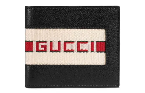 GUCCI Leather Wallet Men's Black