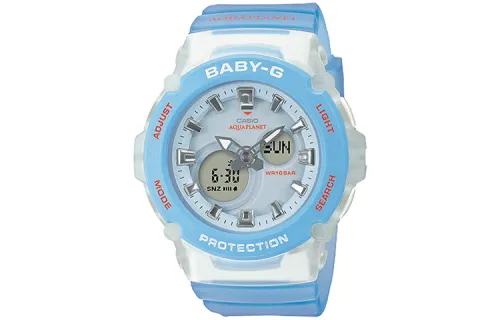 CASIO BABY G Collection Quartz Movement Watch 46.3*42.2mm Women's Watch White Dial BGA 270AQ 2A