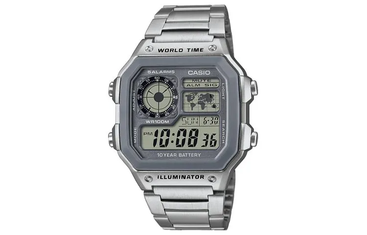 CASIO Men YOUTH Gray Watch AE-1200WHD-7A
