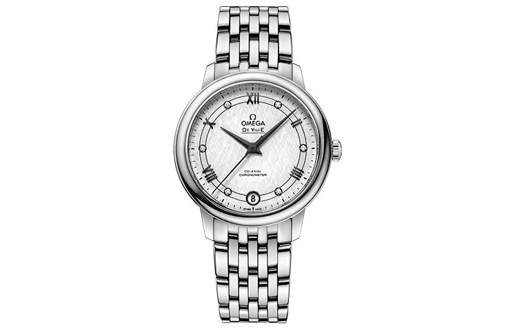 OMEGA Disc Fly Collection Elegant Automatic Mechanical Movement Women's Watch 32.7mm Silver Dial
