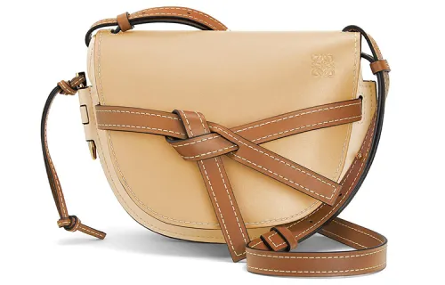LOEWE Gate Cow Leather Bowknot Bag, Shoulder Bag, Crossbody Bag Small Women's