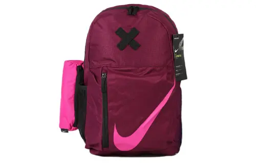 Nike Polyester Backpack Regular Women's Dark Red