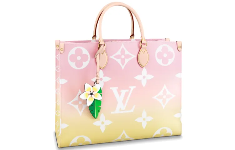 LOUIS VUITTON Onthego Gradient Pastel Gm Light Pink