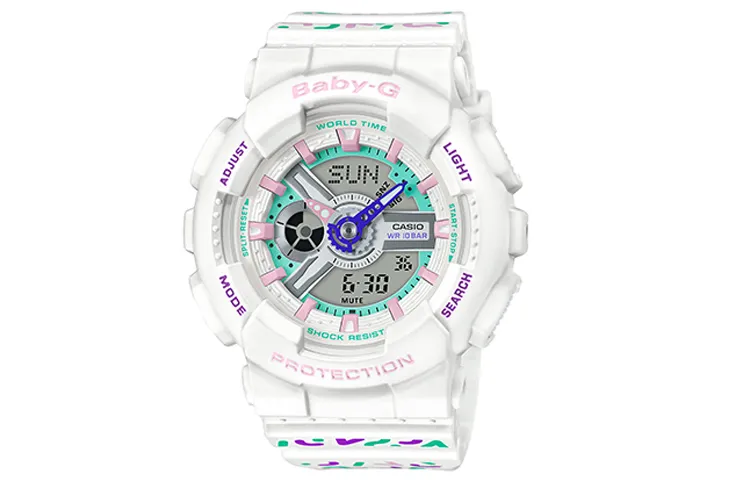 CASIO Women's BABY-G White Watch BA-110TH-7A