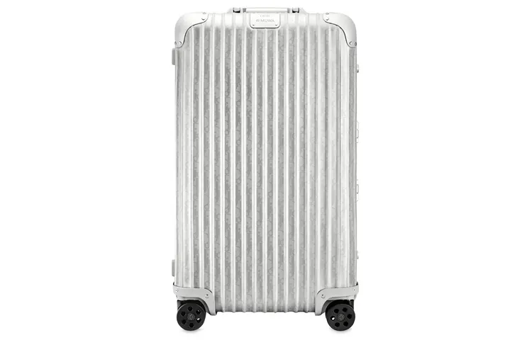 DIOR Rimowa Collaboration Aluminum Magnesium Alloy Suitcase Luggage 28 Inch Unisex Gray