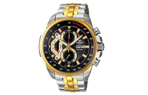 CASIO Men EDIFICE Gold Watch EF-558SG-1A