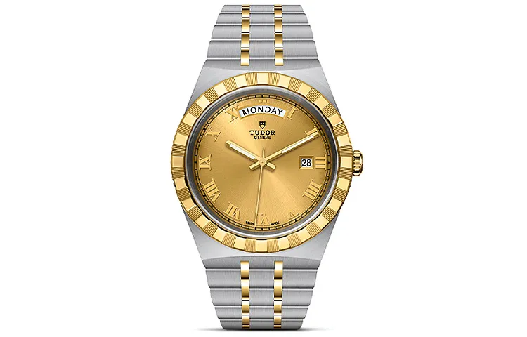 TUDOR Royal Collection Automatic Mechanical Movement Men's Watches Watch 41mm Gold Dial Steel Watch Case