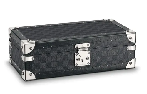 LOUIS VUITTON Cow Leather Handbag Regular Unisex Black