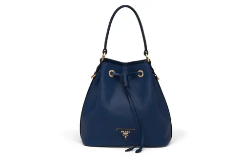 PRADA Saffiano Leather Handbag, Shoulder Bag Women's Cornflower Blue