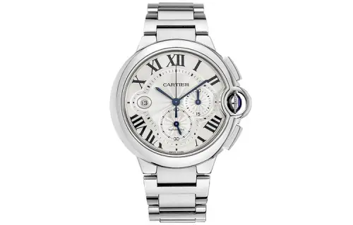 CARTIER Blue Balloon Collection Automatic Mechanical Movement Men's Watches Watch 44mm Silver Dial