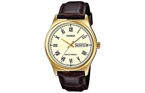 CASIO Men Standard Series Gold Watch MTP-V006GL-9B