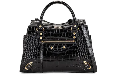 Balenciaga Soft Calfskin One Shoulder Handbag Small Women's Black