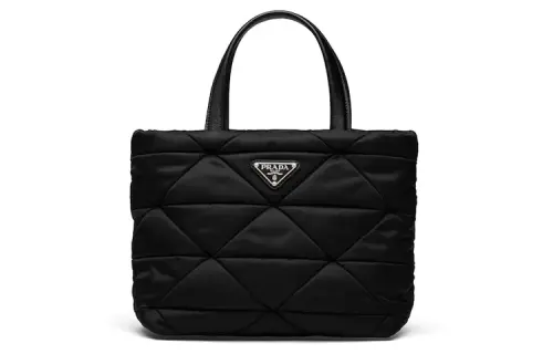 PRADA Re Nylon Fabric Handbag Women's Black